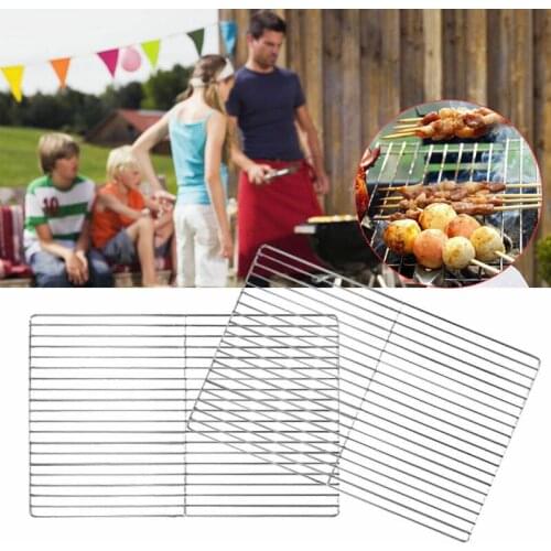 Portable Bbq Grill Replacement Grill Net Rack Steel Stainless Grill Grid Grate Barbecue Tool Bbq Accessories