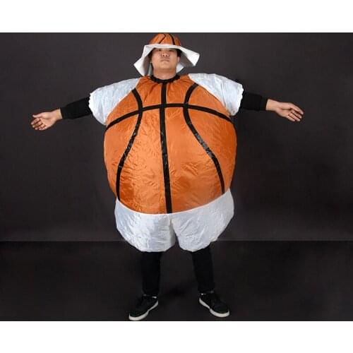 Holiday Carnival Costume Women Men Basketball Inflatable Costume Funny Party Dress Cosplay Costume Performance Costume Props