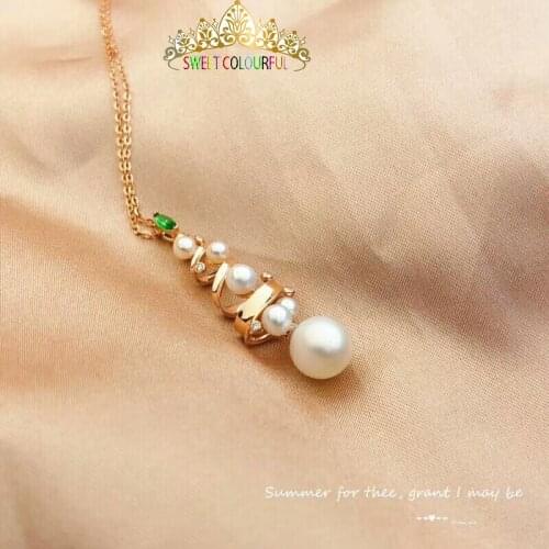 Christmas giftChristmas gift Jewelry Au750 18K Necklac With national certificate 0011