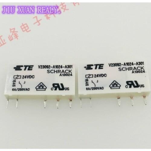 [In stock] Brand new original Relay V23092-A1024-A301 SCHRACK Relay a Set of Conversion 5-Pin 6a250vac Wire Ring 24VDC