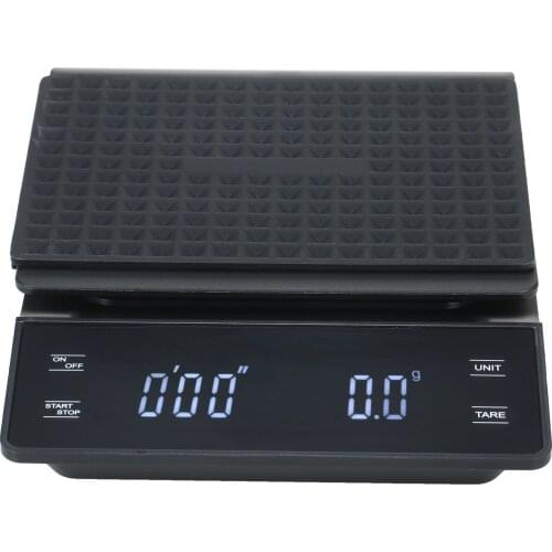 0.3g ~3000g High Precision Digital Scale with Waterproof Surface Electronic Scale LED Display with Backlight Kitchen Scale