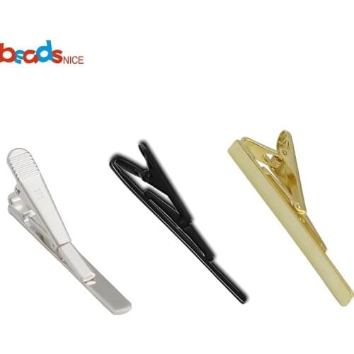 Beadsnice Personalized Tie Bar Clip 925 Sterling Silver Tie Tack Pins Tie Clips for Men Fathers' Day Groomsmen Gifts ID36481