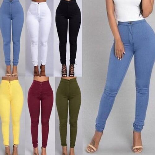 Women Leggings Casual Solid Color Pencil Pants Clothing Gym Leggings Plus Size High-Waisted Skinny Stretch Trousers