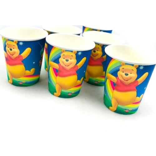 10pcs/set Bear And Bear Cup Cartoon Theme Party For Children/Girls Happy Birthday Decoration Theme Party Supply Festival