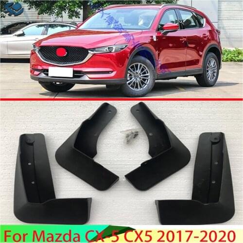 For Mazda CX-5 CX5 2017 2018 4PCS Mud Flaps Splash Guards Fender Mudguard Kit Mud Flap Splash Guards Mudguard Car styling