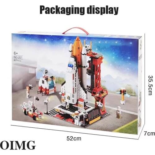 Creator Expert 807 Pcs Space Shuttle Launch Center Ideas Saturn V Rocket Moc Moduler Building Blocks Bricks Aircraft Model Toys