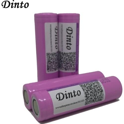Dinto for Samsung 26F 3.7V 2600mAh Battery Li-ion 18650 Rechargeable Batteries for Powerbank Flashlight Torch