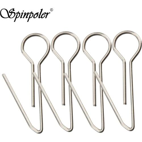 100pcs Cheburashka Rig Stainless Steel Pin 13mm/0.51inch - 25mm/0.98inch Fishing Accessories Clip-On 'Cheburashka' Jig Heads