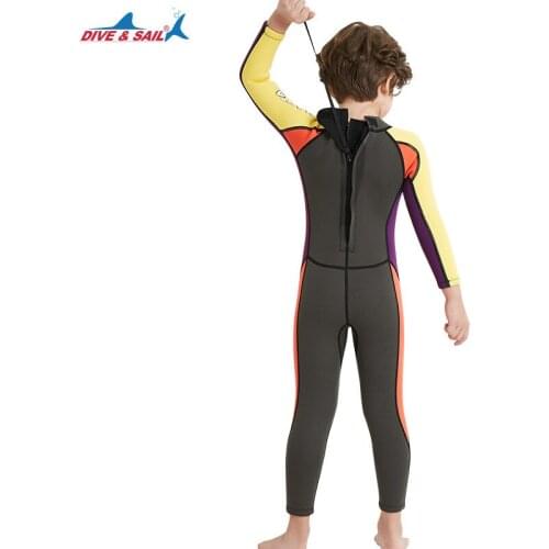 ChildrenS Wetsuit Cover 2.5mm Neoprene ChildrenS Wetsuit Boy Swimming Diving Rash Surfing Swimsui Diving Suit Cover Set