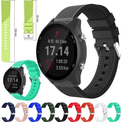 For Garmin Forerunner 245 645 Music Strap Vivoactive 3 Wristband 20mm Watch Band Sport Silicone Replacement Watchbands Bracelet