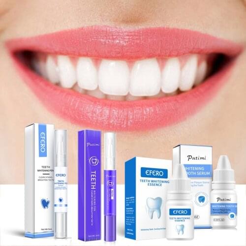 EFERO Teeth Whitening Essence Powder Oral Hygiene Cleaning Serum White Gel Teeth Care Tooth Bleaching Dental Tools Toothpaste