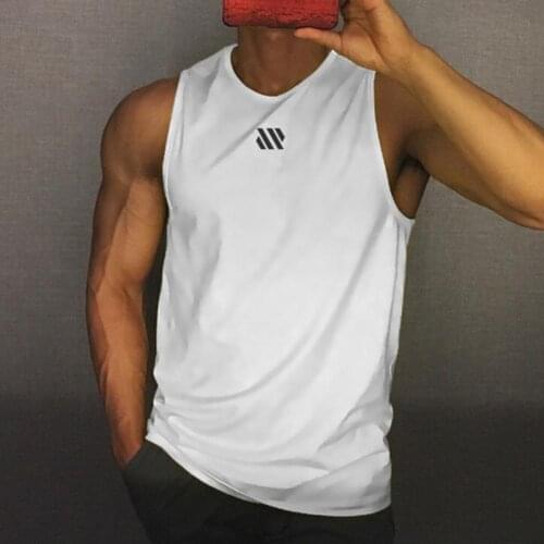 Male Summer Casual Vest Men Bodybuilding Tank Tops Gym Workout Fitness Cotton Sleeveless shirt Running Clothes Stringer Singlet