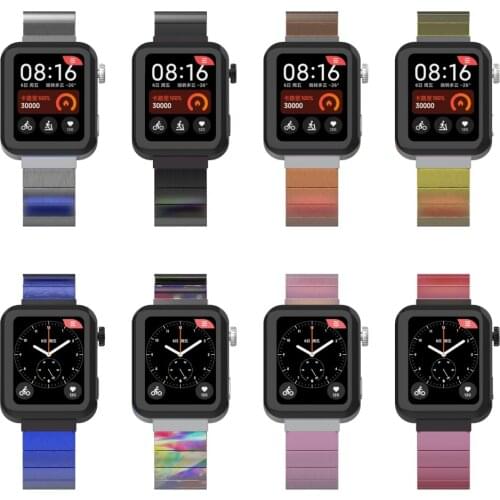 Metal butteryfly buckle band strap for xiaomi smart watch 18mm watchbands bands