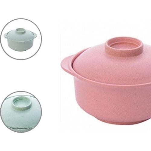 Nordic Style Instant Noodles Bowl Portable Reusable Eco-friendly Practical Large Capacity Noodle Bowls with Lid for Home