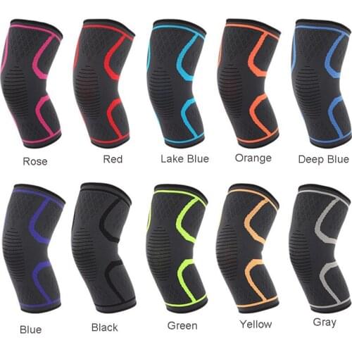 Men Knee Brace Compression knee Sleeve Support Injury Recovery Volleyball Basketball Fitness Gym Sport Safety Sport Protector