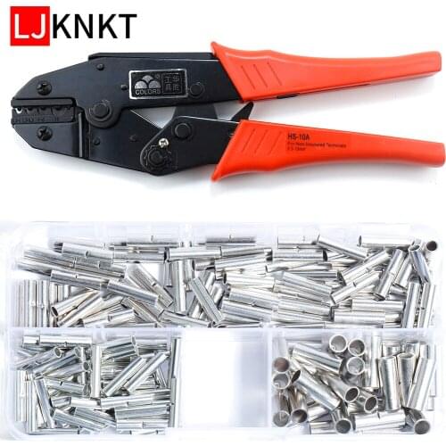 Intermediate head Crimping Pliers Terminals tool plug Cold Butt Wire Copper Splice Connectors Tube DIY Electrical Repair Sleeve