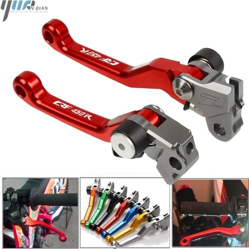 Motorbike CNC Aluminum Brake Clutch Lever For Honda CRF450R CRF 450R CRF450 R 2007-2018 2017 2016 2015 2014 Dirt Bike Motocross