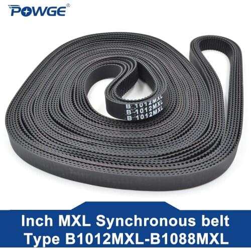 POWGE 10pcs MXL Timing belt B90 B91 B92 B93 B94 Width 6.35mm 025 6mm Teeth 90 91 92 93 94 Synchronous belt B90MXL B92MXL B94MXL