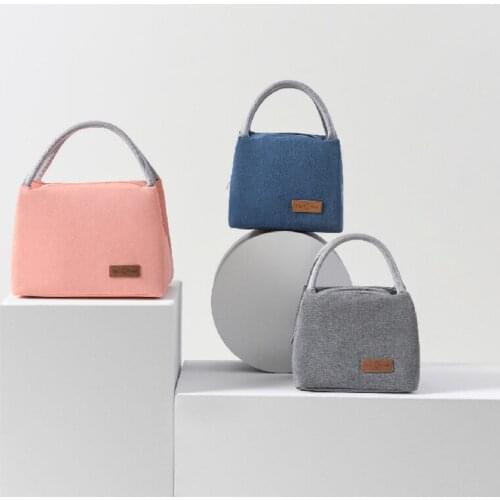 1 PC Oxford Cloth Lunch Bag for Women Luxury Termal Insulation Picnic Bag Cute Lunch Box for Kid School Children Canvas Tote Bag