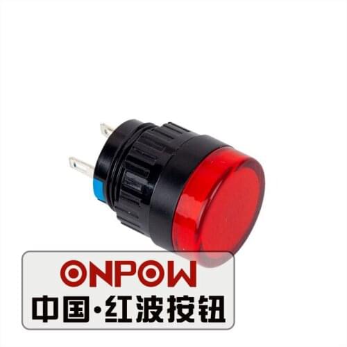 ONPOW 16mm AD16-16DS Short body Indicator light Blue Green Red White Yellow LED Pilot Lamp