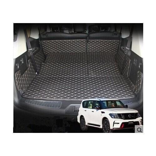 High quality Special trunk mats for Nissan Patrol 7seats -2011 wear-resisting boot carpets for Patrol 2015