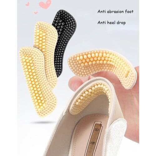 Women Silicone Insoles for Shoes High Heels Adjust Size Massage Heel Liner Grips Protector Sticker Pain Relief Foot Care Inserts