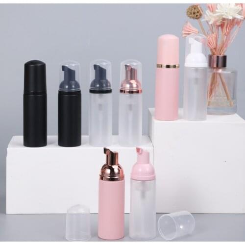 1PCS of 50ML Foam Bottle Round Mousse bottle High Quality Refillable Foam Container for Hand Soap Dish Soap Facial Cleanser