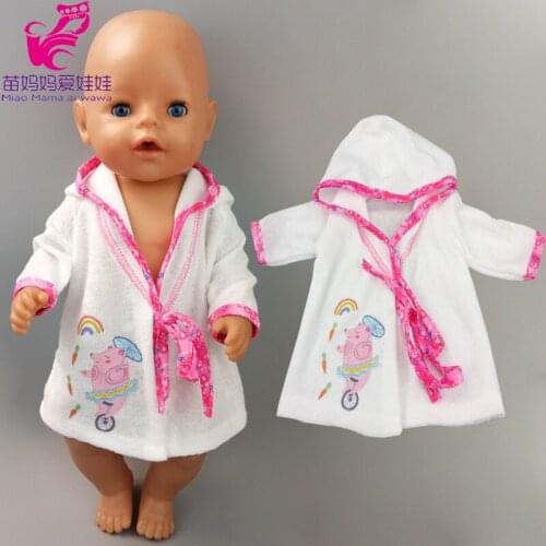 40 cm reborn baby doll bathrobe for 17 inch bebe doll clothes children gift toys wear