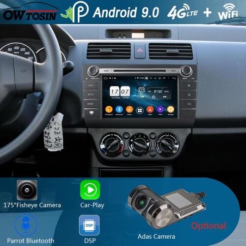 8" IPS 1280*720 Octa 8 Core 4G RAM+64G ROM Android 9.0 Car DVD Player For Suzuki Swift 2013-2016 DSP Radio GPS Parrot BT Adas