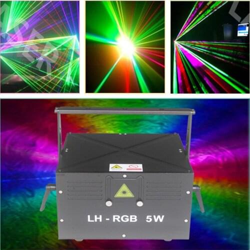 Free Shipping LH-LASER Led Mini 5watt Laser Projector RGB Stage Lighting Effect DJ Equipment