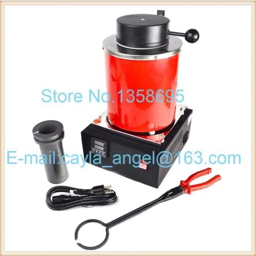 2kg gold electrical furnace capacity Silver melting furnace Temperature up to 1300 degrees High temperature furnace