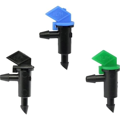 Flag Dripper 4L 8L 16L Green Drip Head Irrigation Emitter Water Saving Garden Nursery Veg Watering agriculture tools 200 Pcs