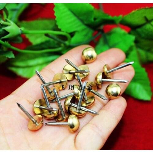Chinese Nails Ancient copper nails Antique Decorative Doornail Sofa nail brass Big bubble nails 10MM*20MM