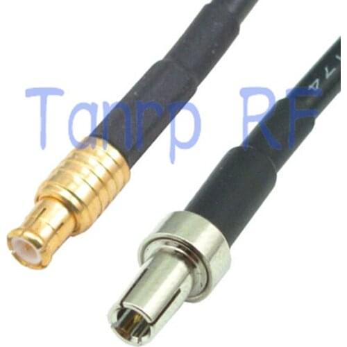 50CM Pigtail coaxial jumper cable RG174 extension cord 20in TS9 male plug to MCX male plug RF connector adapter