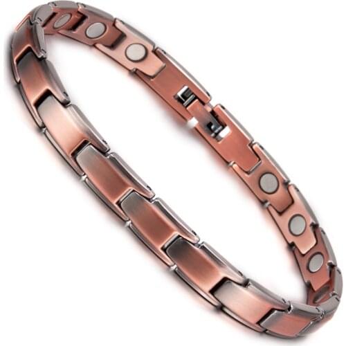 Copper Magnetic Bracelets for Women Vintage Arrow Energy Magnetic Bracelet Copper Benefits Pain Relief for Therapy Arthritis