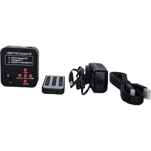 New Model 1080P 48MP HDMI Digital USB Video Microscope Camera For Industrial Trinocular Lab SMD Phone Jewlery Repair Kit Tools