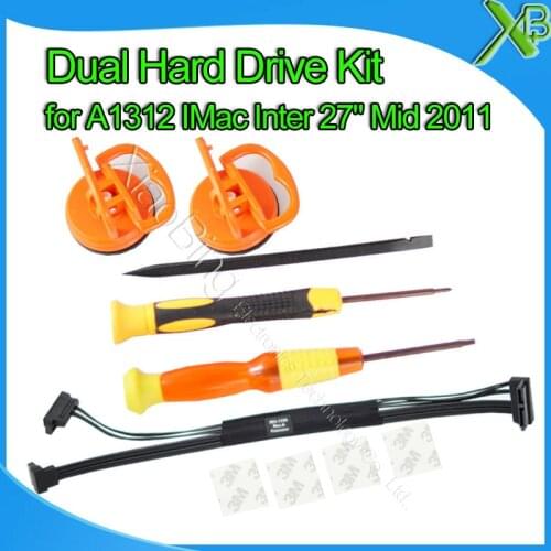 Brand new for A1312 IMac Inter 27" Mid 2011 Dual Hard Drive Cable/Kit 593-1330 922-9875