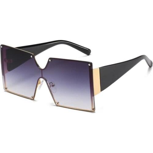 Ultra Oversized Square Sunglasses Luxury Eyewear Women Sun Glasses Square Retro Oculos de sol UV400 Ladies Eyewear Female