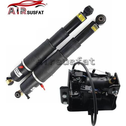 Air Suspension Shocks + Compressor Pump For GMC Yukon For Cadillac Escalade For Chevy Tahoe Suburban 15254590 25979391 19299545