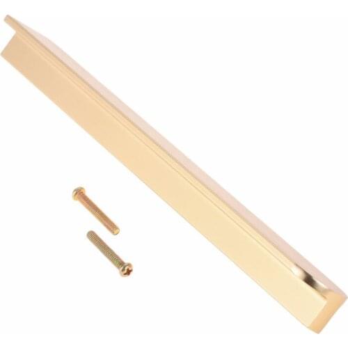 1pc Gold Black Aluminum Alloy 128mm Pull Handles Wardrobe Door Drawer Knobs Hardware