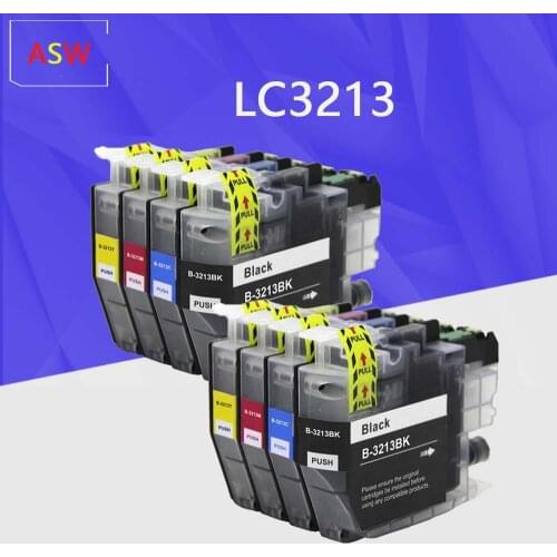 Compatible ink Cartridge for Brother LC3213XL LC3213 suit for Brother DCP-J772DW,DCP-J774DW,MFC-J890DW,MFC-J895DW etc