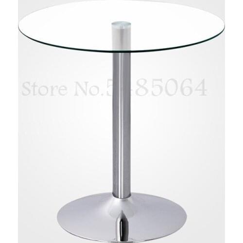 Glass Round Table Dining Table Coffee Table Round Negotiating Table Small Round Table Reception Table Stylish Simple Modern