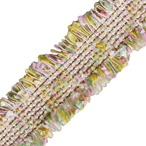 T2548 Colourful DIY Clothes Edge Bag Curtain Belt Decorative Accessories 25mm Trimming Ribbon Tape Band Patches 5Yards