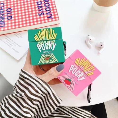 Creative Biscuits AirPods Case to AirPods Pro Apple Bluetooth Wireless Earphone Protective Case AirPods 1/2 Generation Silicone