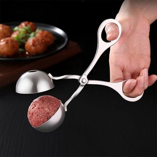 Convenient Meatball Maker Stainless Steel Stuffed Meatball Clip DIY Fish Meat Rice Ball Maker Meat & Poultry Tools 16cm /17CM
