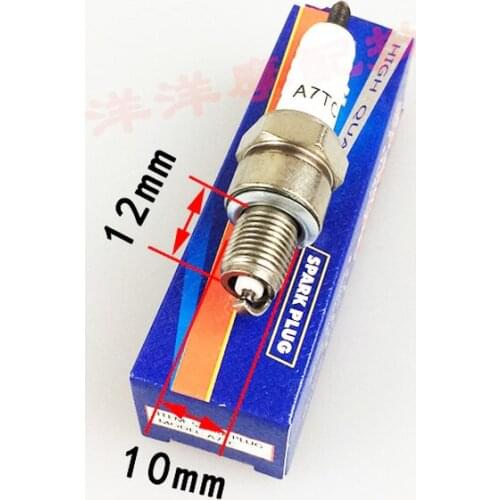 Universal Motorcycle Ignition Parts Moped Scooter Spark Plug A7TC 10mmX12mm D8TC 12mmX19mm for 70cc 90cc 100cc 110cc 125cc 150cc