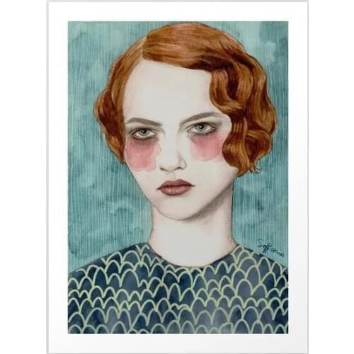 Vintage Retro Tin Sign Sasha Art Print Art Poster Plaque Home Wall Decor