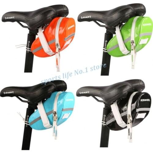 2015 ROSWHEEL Waterproof Mountain Road Bicycle Tail Bag Saddle Bag Bike Pouch Cycling Seat Bag Orange/Green/Blue/Black