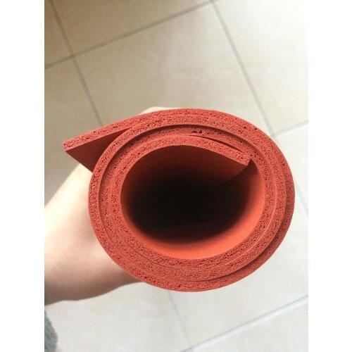 1pcs 500X500X3mm Foam Silicone Rubber Sheet Closed Cell Red Silicone Foam Sheet