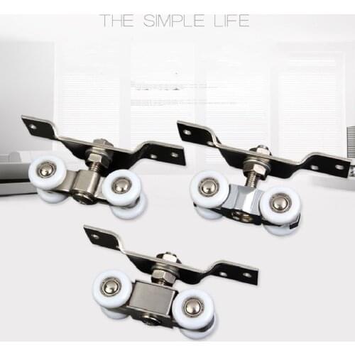 Mute Push-pull Window Pulley Stainless Steel Home Doors and Windows Adjustment Angle Wheel for Sliding Door Window Cabinet